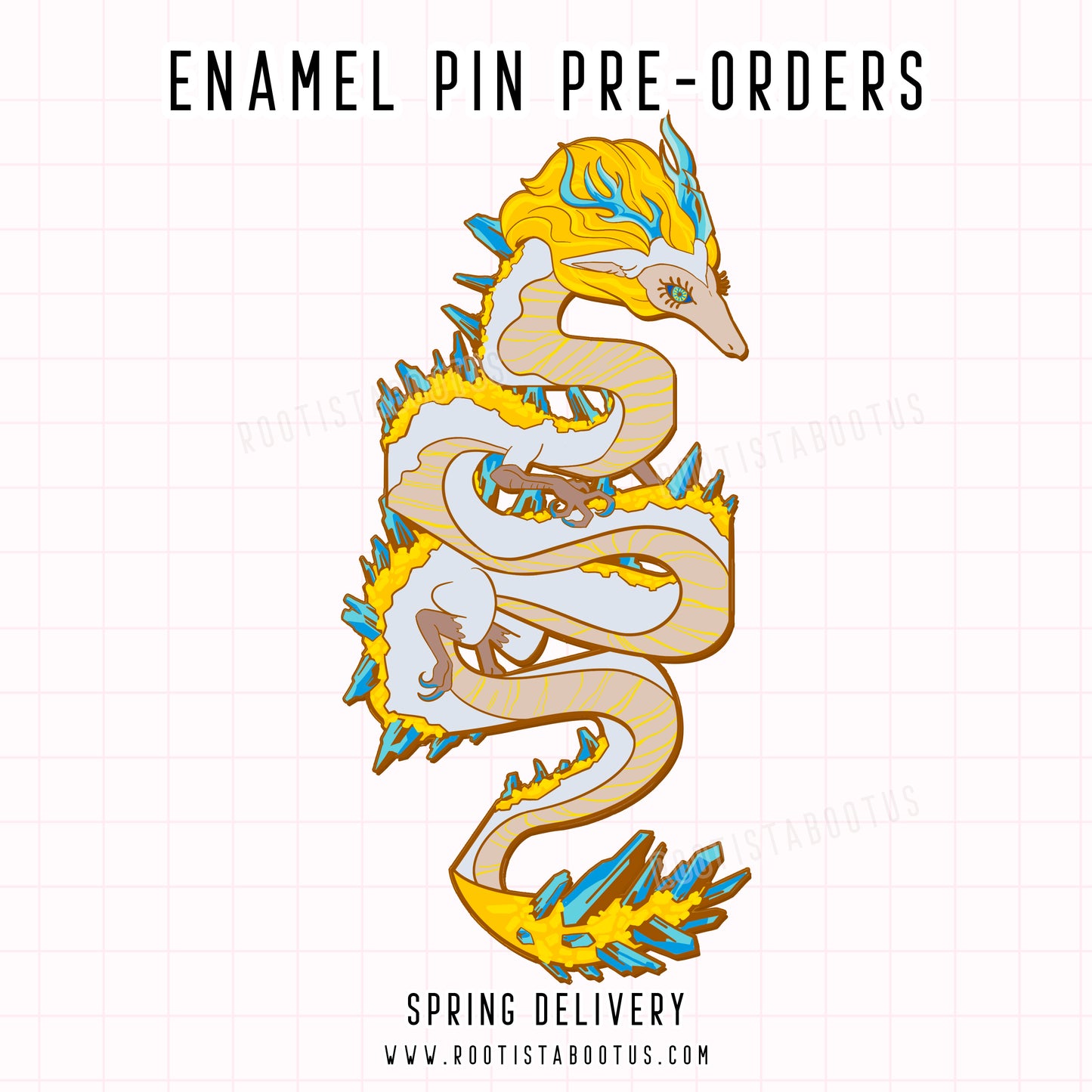 [PREORDER] Light Dragon [Zelda Collection] Super Jumbo Enamel Pin