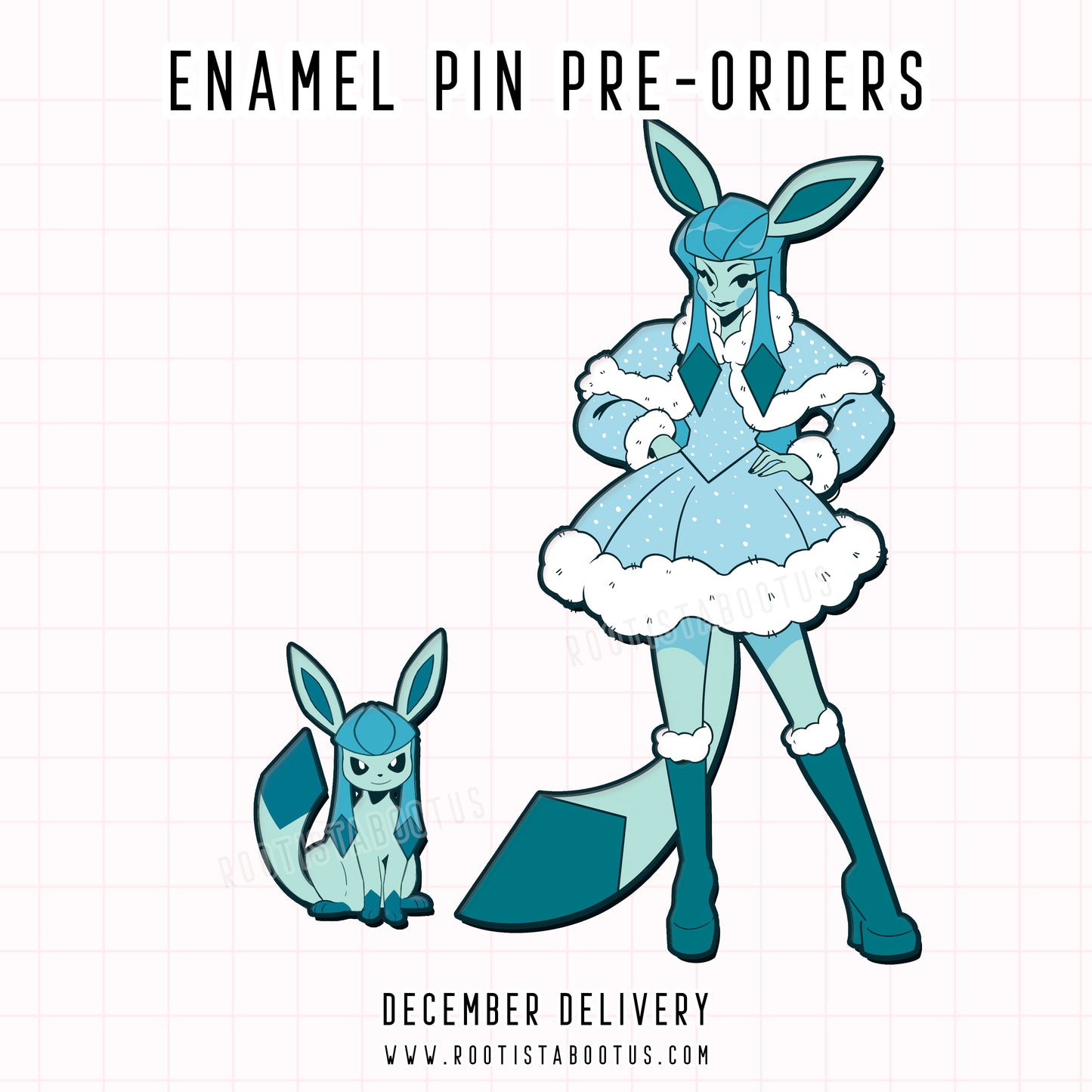 [PREORDER] Glacie [PokéBabes Collection] Enamel Pin Set