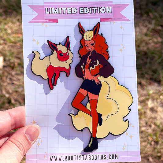 Flare [PokéBabes Collection] Enamel Pin Set