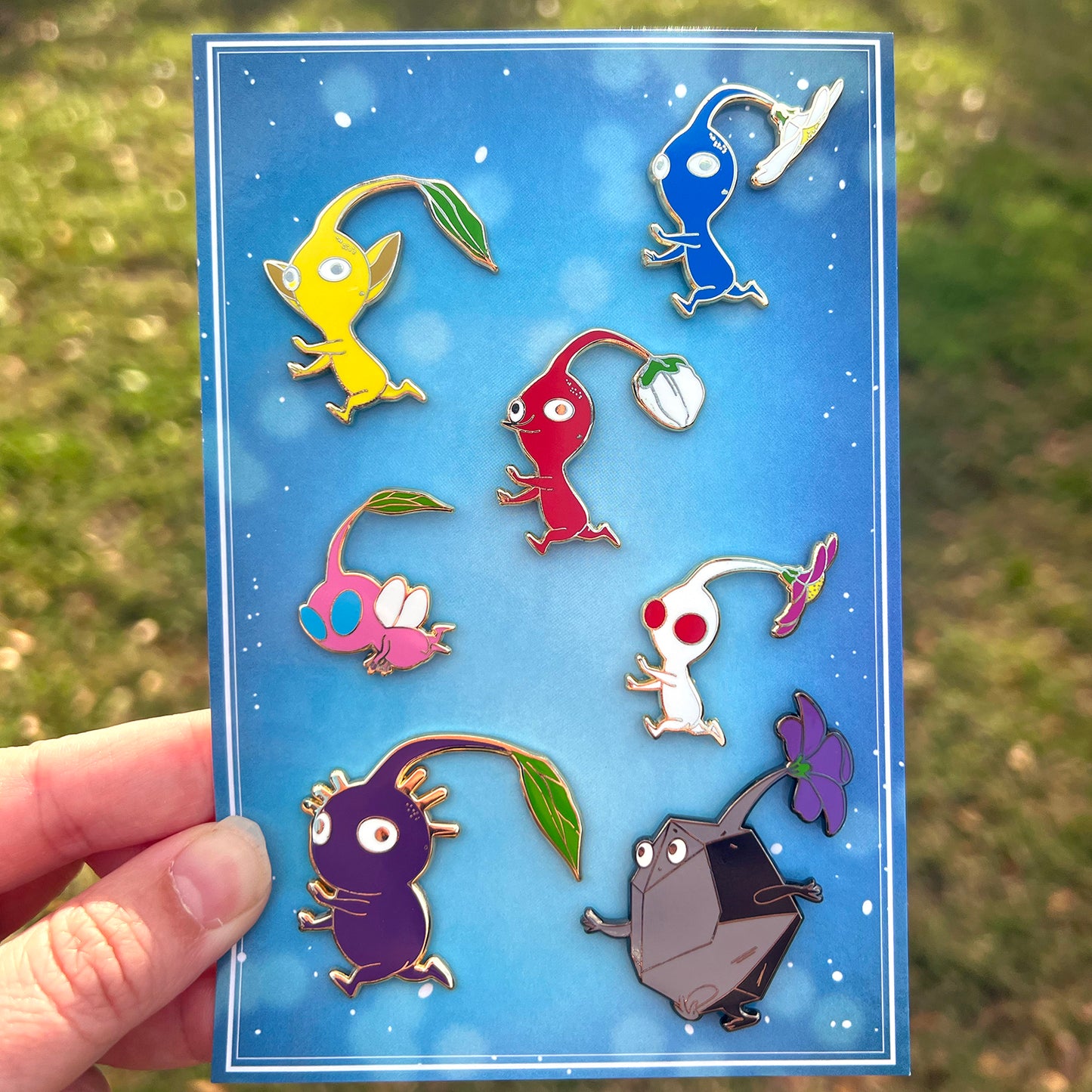 Pikmin Enamel Pin Set