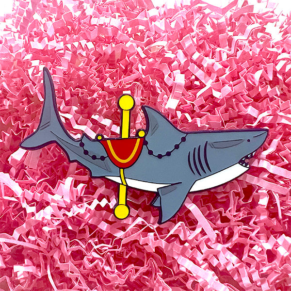 Colorful Carousel: Shark Enamel Pin – RootisTabootus