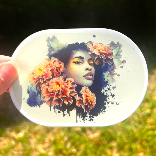 Marigold Vinyl Sticker