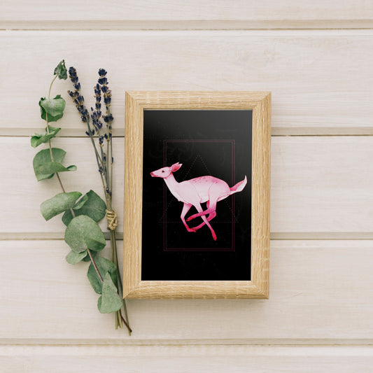 Pink Doe Mini Print